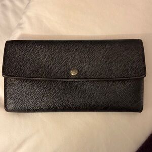 Louis Vuitton Ebony Monogram Women's Wallet with COA